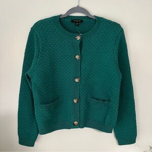 ⭐️ LAST CHANCE ⭐️Ann Taylor Green Textured Cardigan